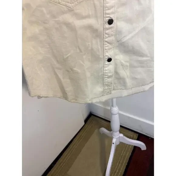 Brand New Free People We The Free Cream Button-Up Shirt Jacket Small NWOT - Picture 8 of 8